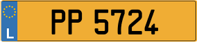 Truck License Plate